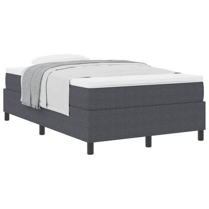 Letto a molle Grigio Scuro e Bianco 120 x 190 cm