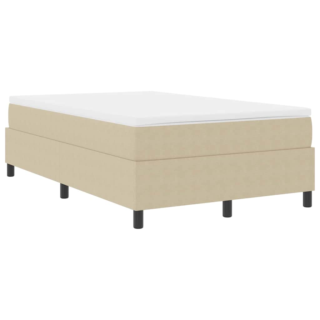 Letto a molle Grigio chiaro e bianco 120 x 190 cm