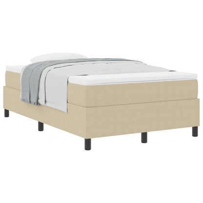 Letto a molle Grigio chiaro e bianco 120 x 190 cm