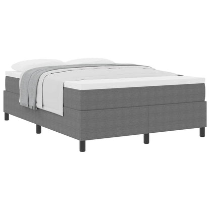 Letto a molle Grigio chiaro e bianco 160 x 200 cm
