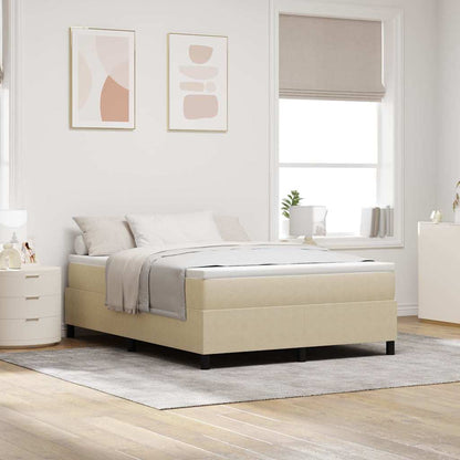 Letto a molle Grigio chiaro e bianco 160 x 200 cm