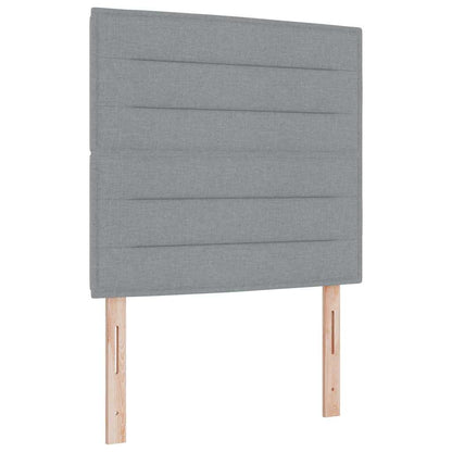 Testiera Grigio chiaro 80 cm Tessuto