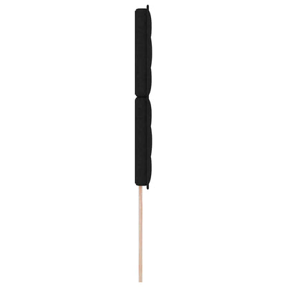 Testiera Nero 80 cm Tessuto