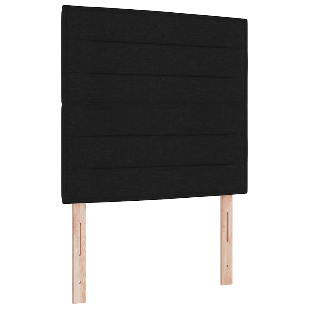 Testiera Nero 90 cm Tessuto