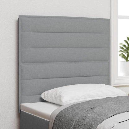 Testiera Grigio chiaro 100 cm Tessuto