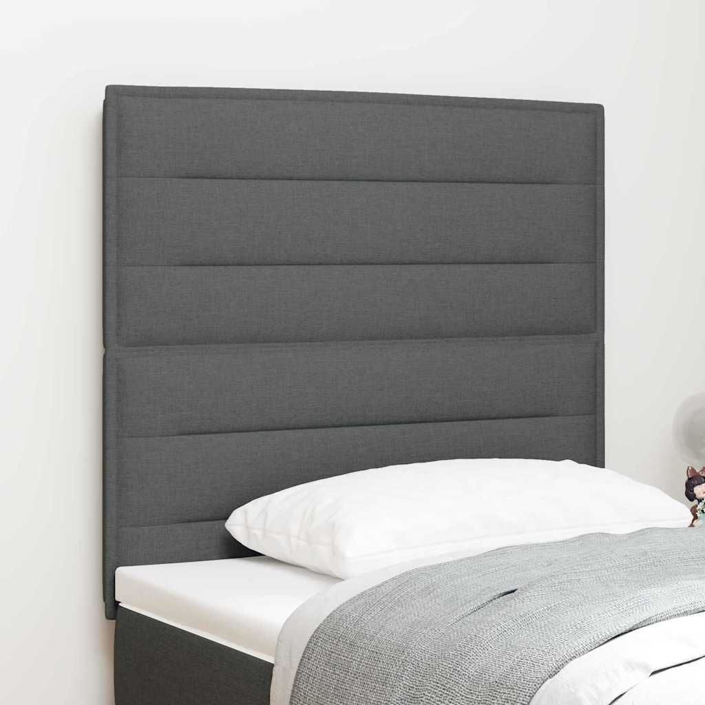 Testiera Grigio scuro 100 cm Tessuto