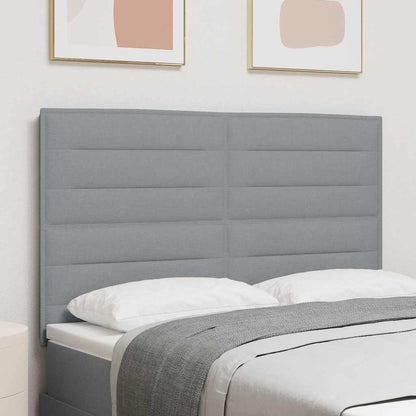 Testiera Grigio chiaro 144 cm Tessuto