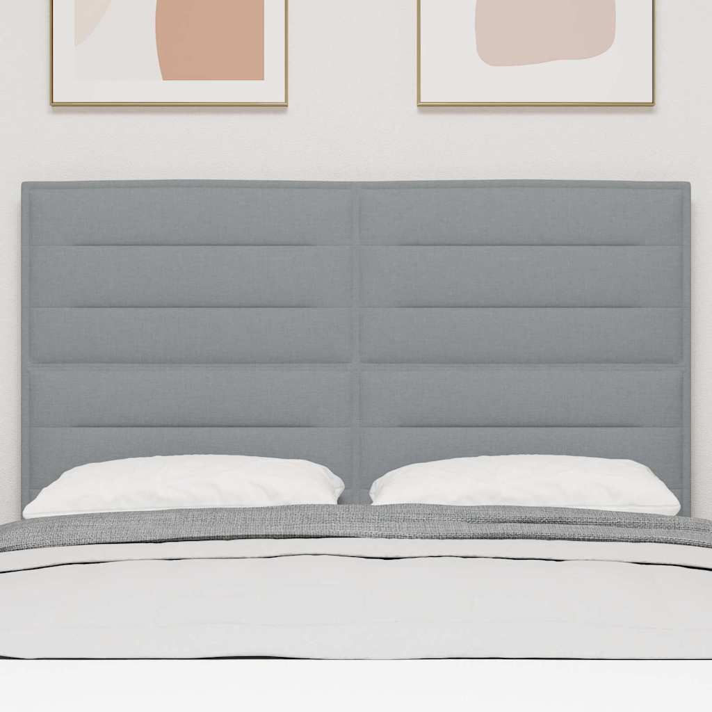 Testiera Grigio chiaro 144 cm Tessuto