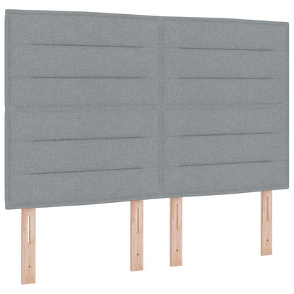Testiera Grigio chiaro 144 cm Tessuto