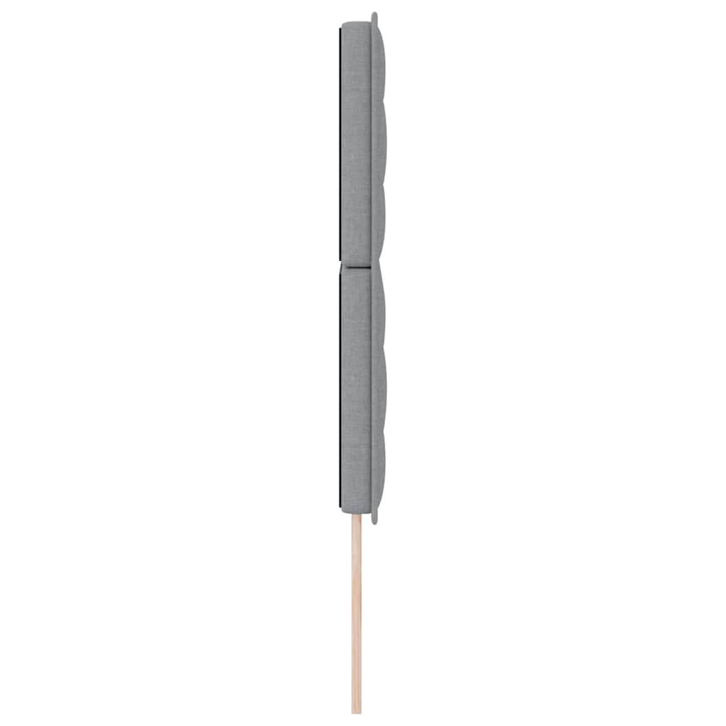 Testiera Grigio chiaro 144 cm Tessuto