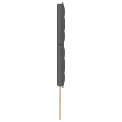 Testiera Grigio scuro 144 cm Tessuto