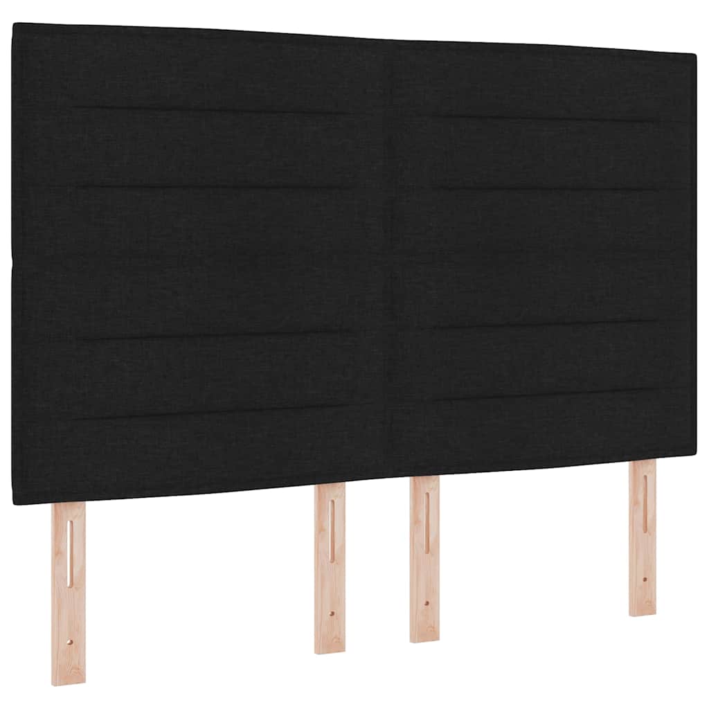 Testiera Nero 144 cm Tessuto