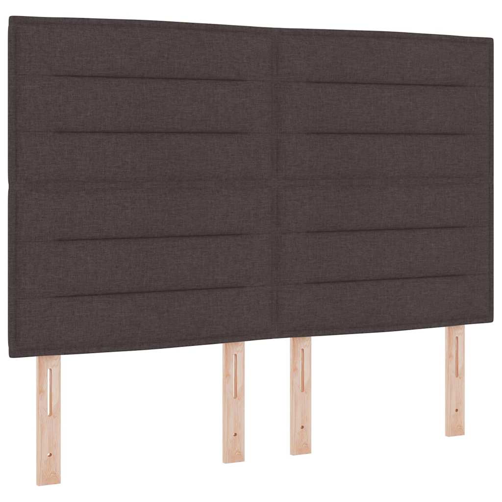 Testiera Marrone Scuro 144 cm Tessuto