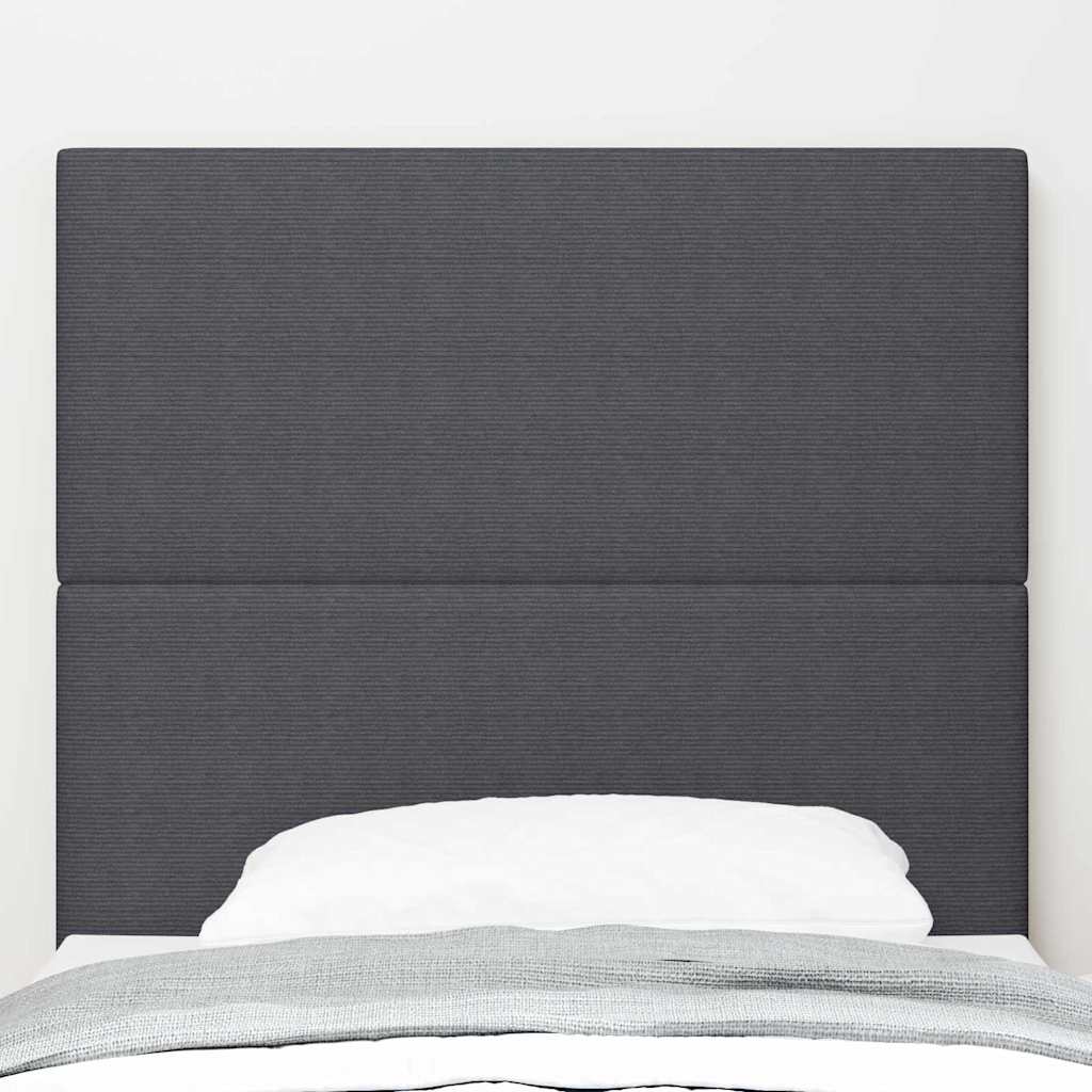 Testiera Grigio scuro 80 cm Tessuto in Cords