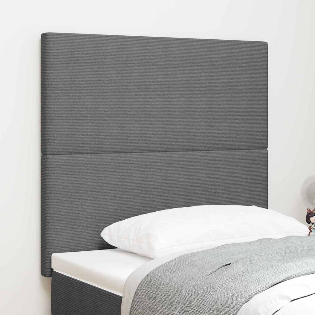 Testiera Grigio chiaro 100 cm Tessuto in Cords