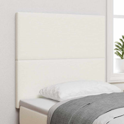 Testiera Crema 100 cm Tessuto in Cords