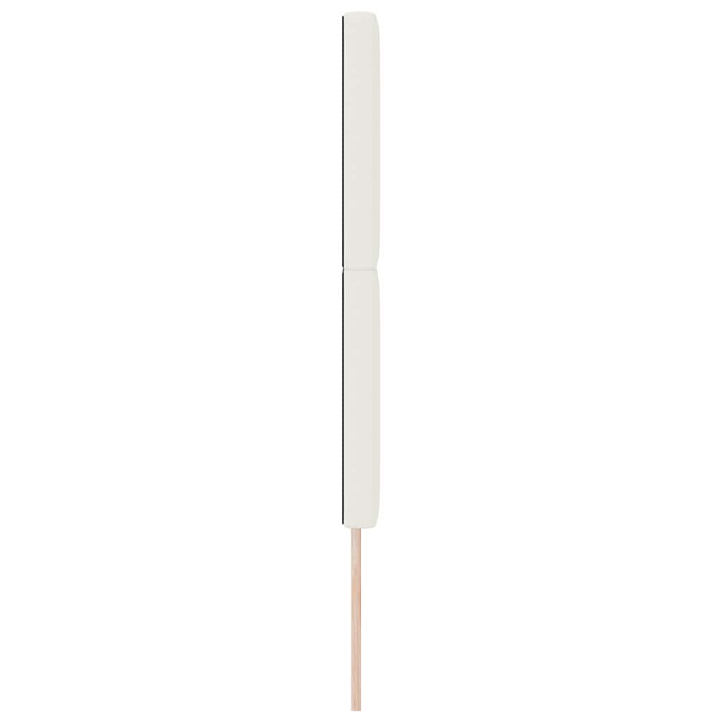 Testiera Crema 144 cm Tessuto in Cords