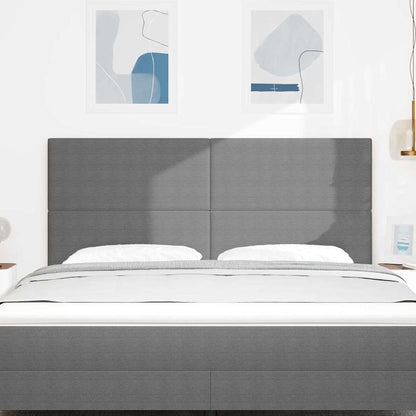 Testiera Grigio chiaro 180 cm Tessuto in Cords