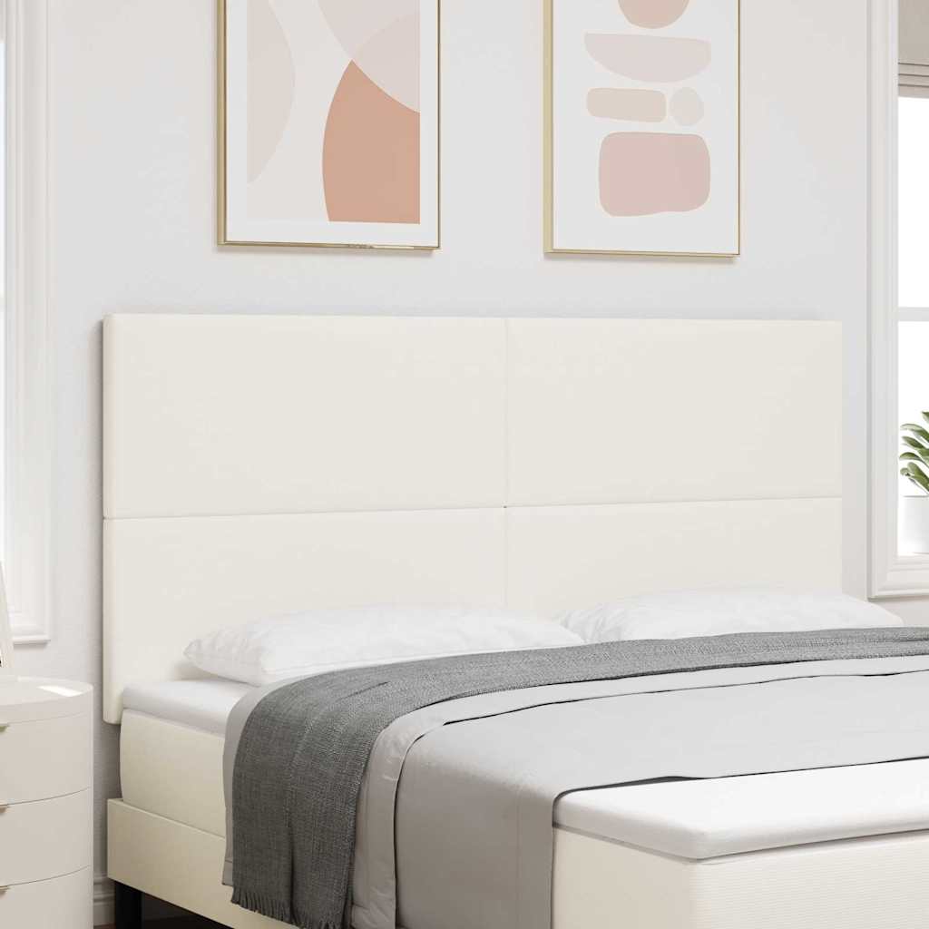 Testiera Crema 180 cm Tessuto in Cords