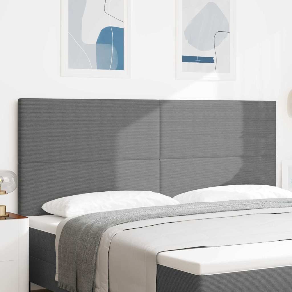 Testiera Grigio chiaro 200 cm Tessuto in Cords