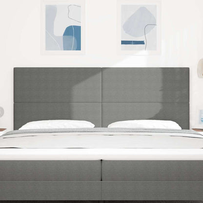 Testiera Grigio chiaro 200 cm Tessuto in Cords