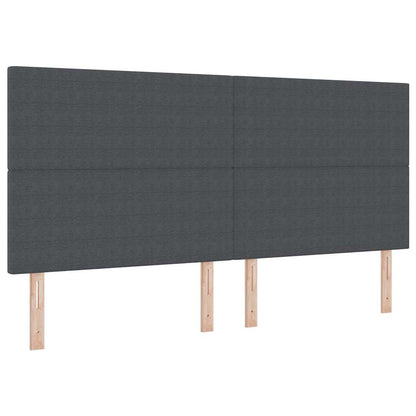 Testiera Grigio scuro 200 cm Tessuto in Cords