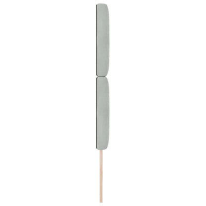 Testiera Grigio chiaro 80 cm Velluto
