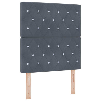 Testiera Grigio scuro 80 cm Velluto