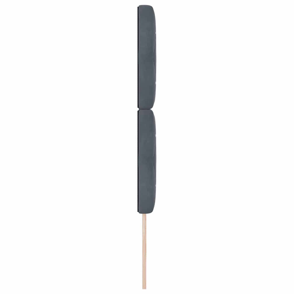 Testiera Grigio scuro 80 cm Velluto