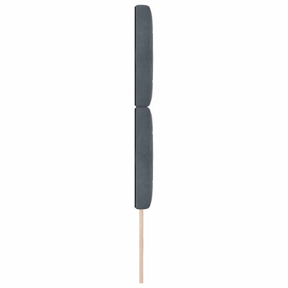 Testiera Grigio scuro 80 cm Velluto
