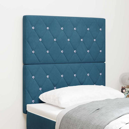Testiera Blu Scuro 80 cm Velluto