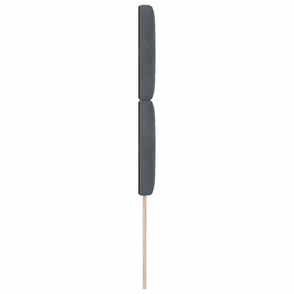 Testiera Grigio scuro 100 cm Velluto