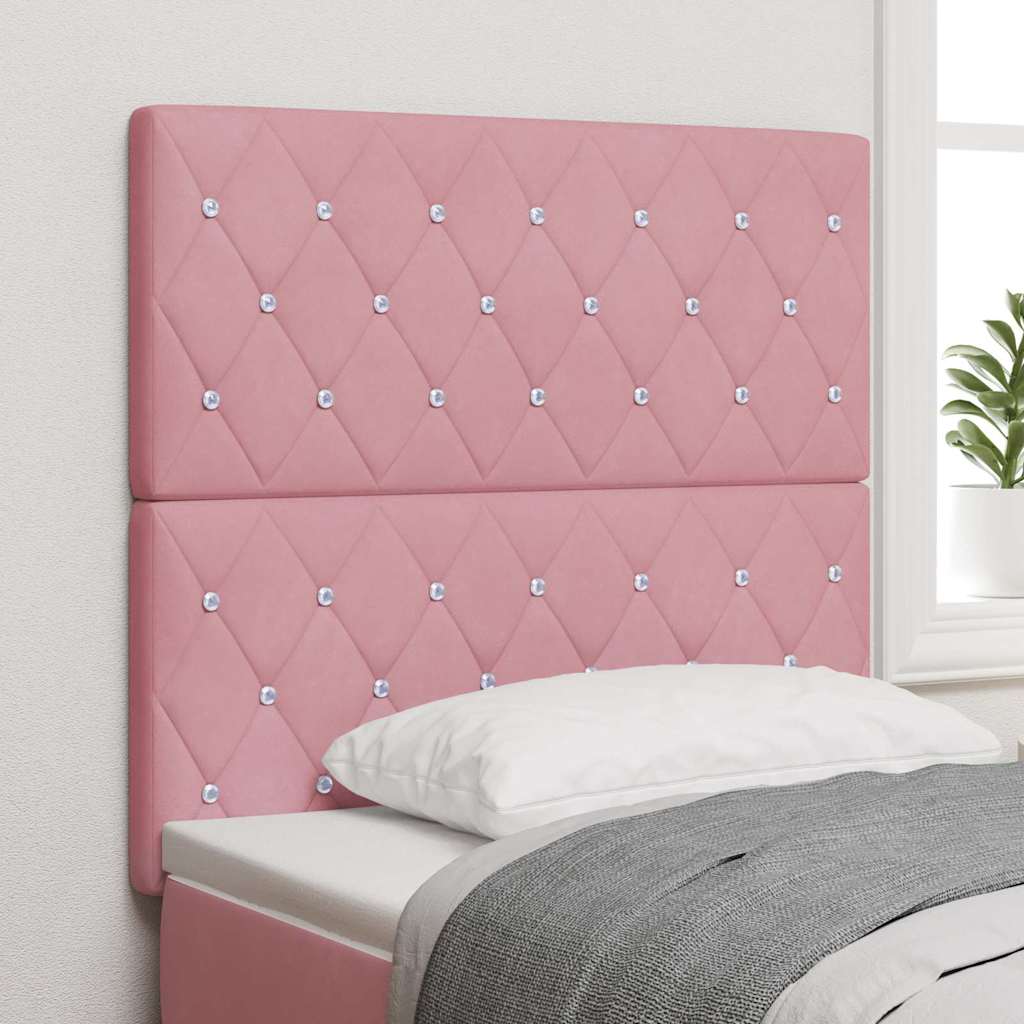 Testiera Rosa 100 cm Velluto