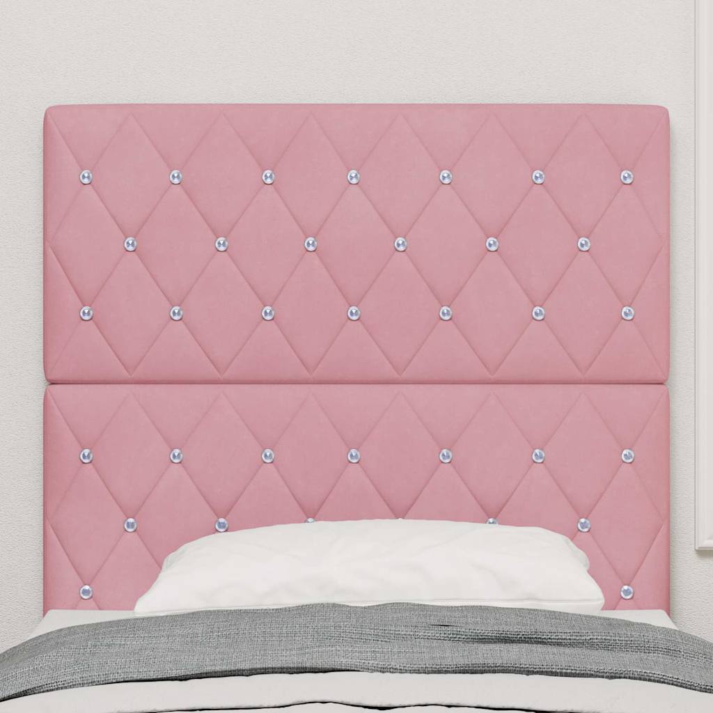 Testiera Rosa 100 cm Velluto