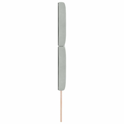 Testiera Grigio chiaro 144 cm Velluto