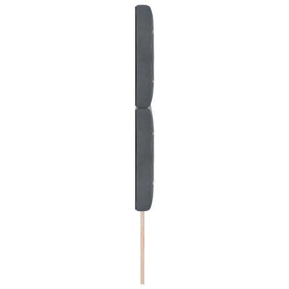 Testiera Grigio scuro 144 cm Velluto