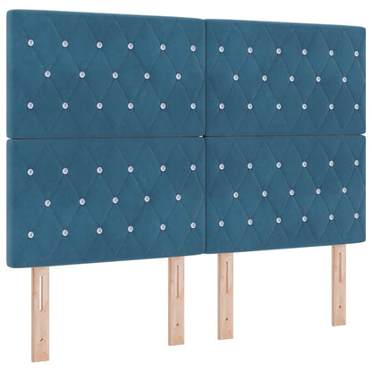 Testiera Blu Scuro 144 cm Velluto