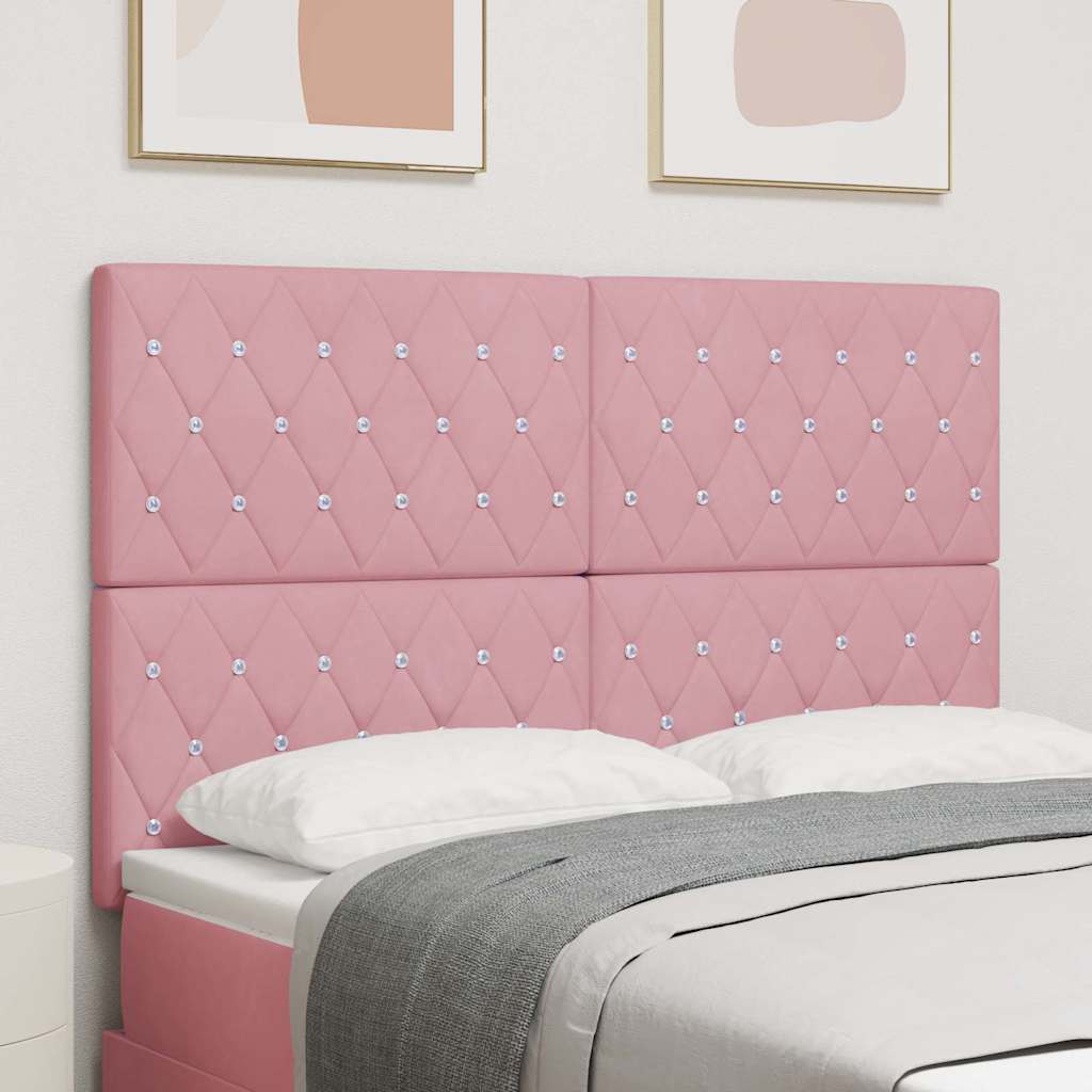 Testiera Rosa 144 cm Velluto