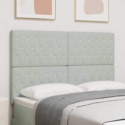 Testiera Grigio chiaro 160 cm Velluto