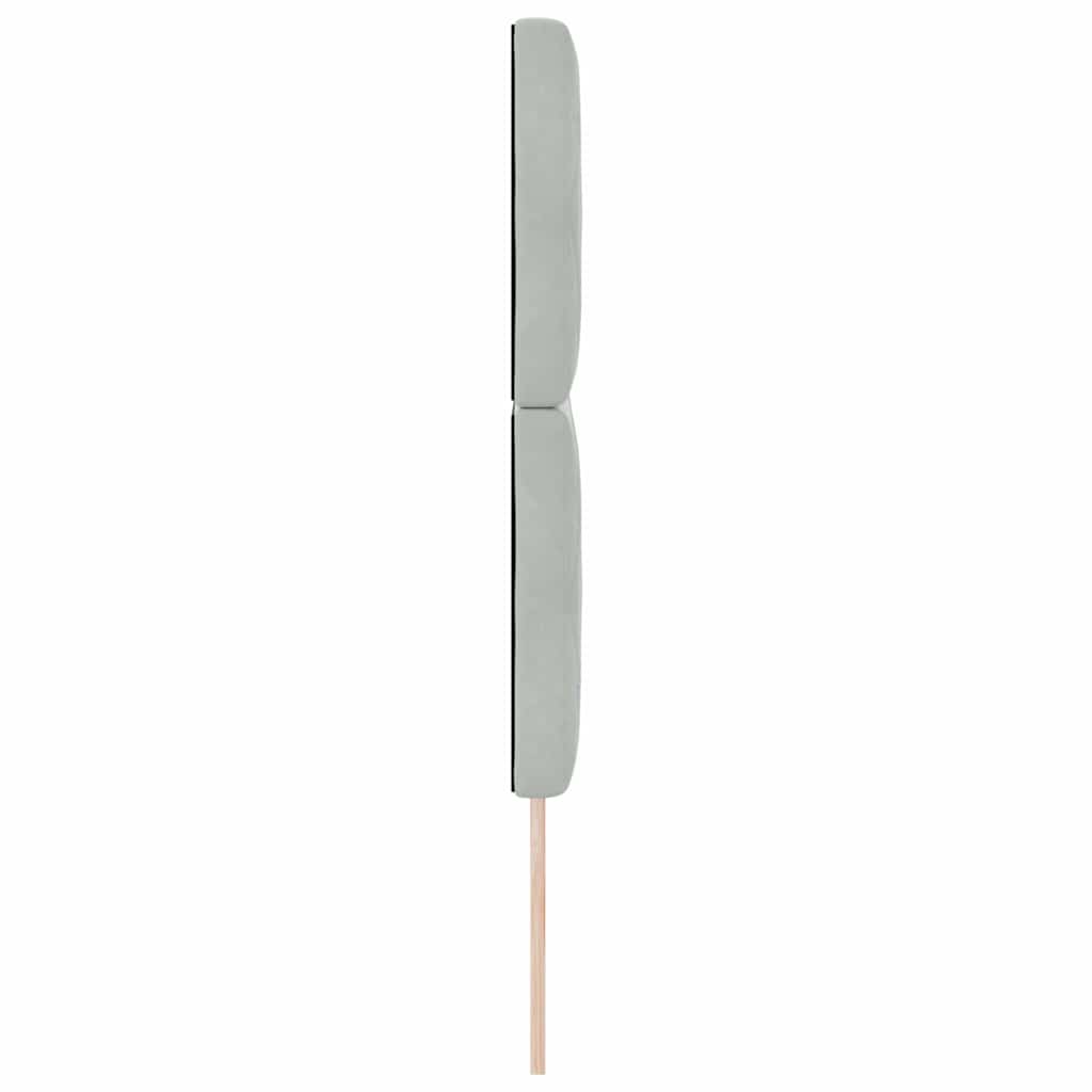 Testiera Grigio chiaro 160 cm Velluto