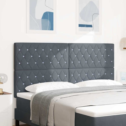 Testiera Grigio scuro 180 cm Velluto