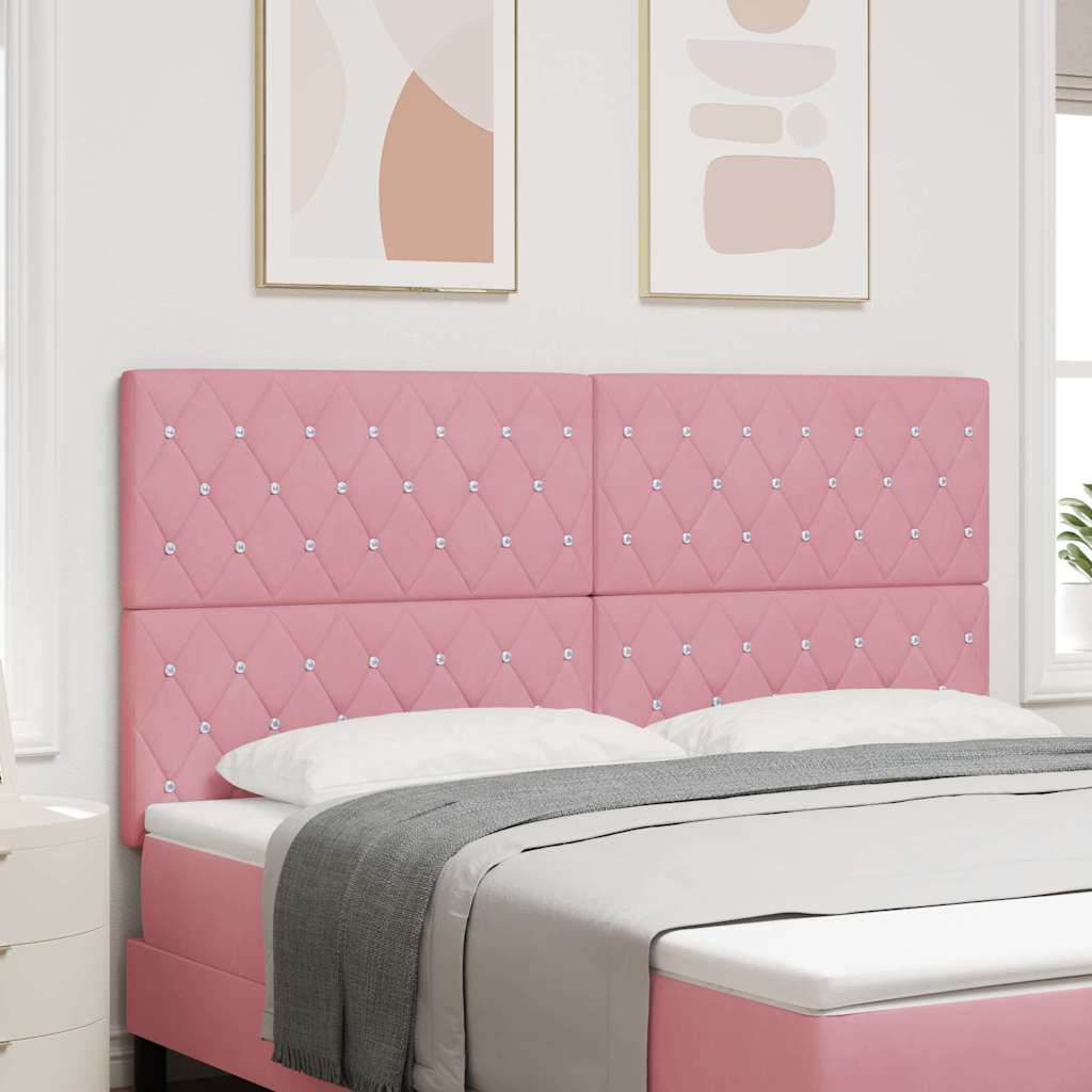 Testiera Rosa 180 cm Velluto
