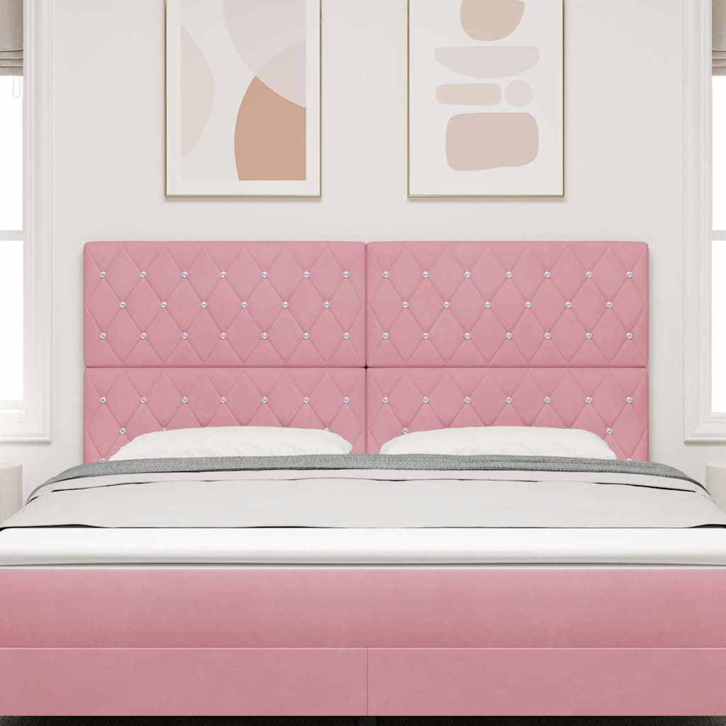Testiera Rosa 180 cm Velluto
