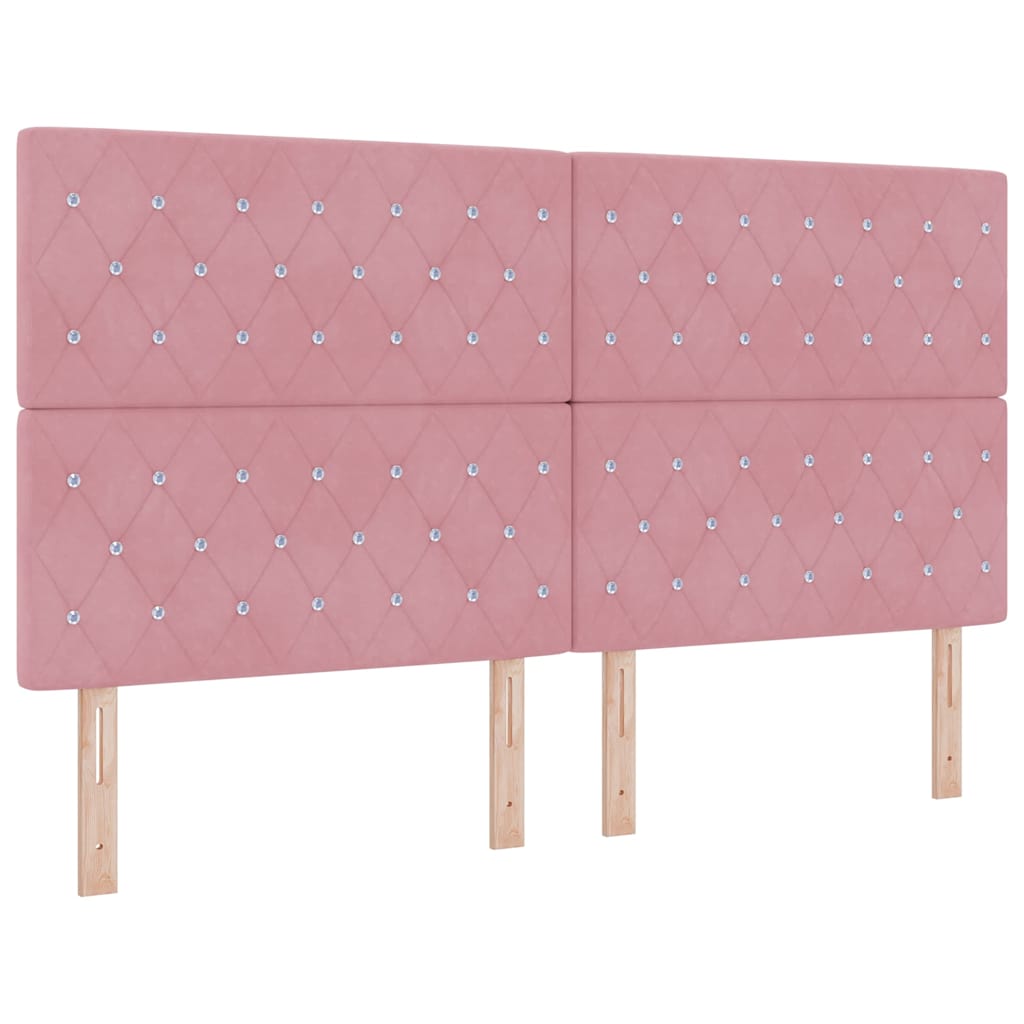 Testiera Rosa 180 cm Velluto