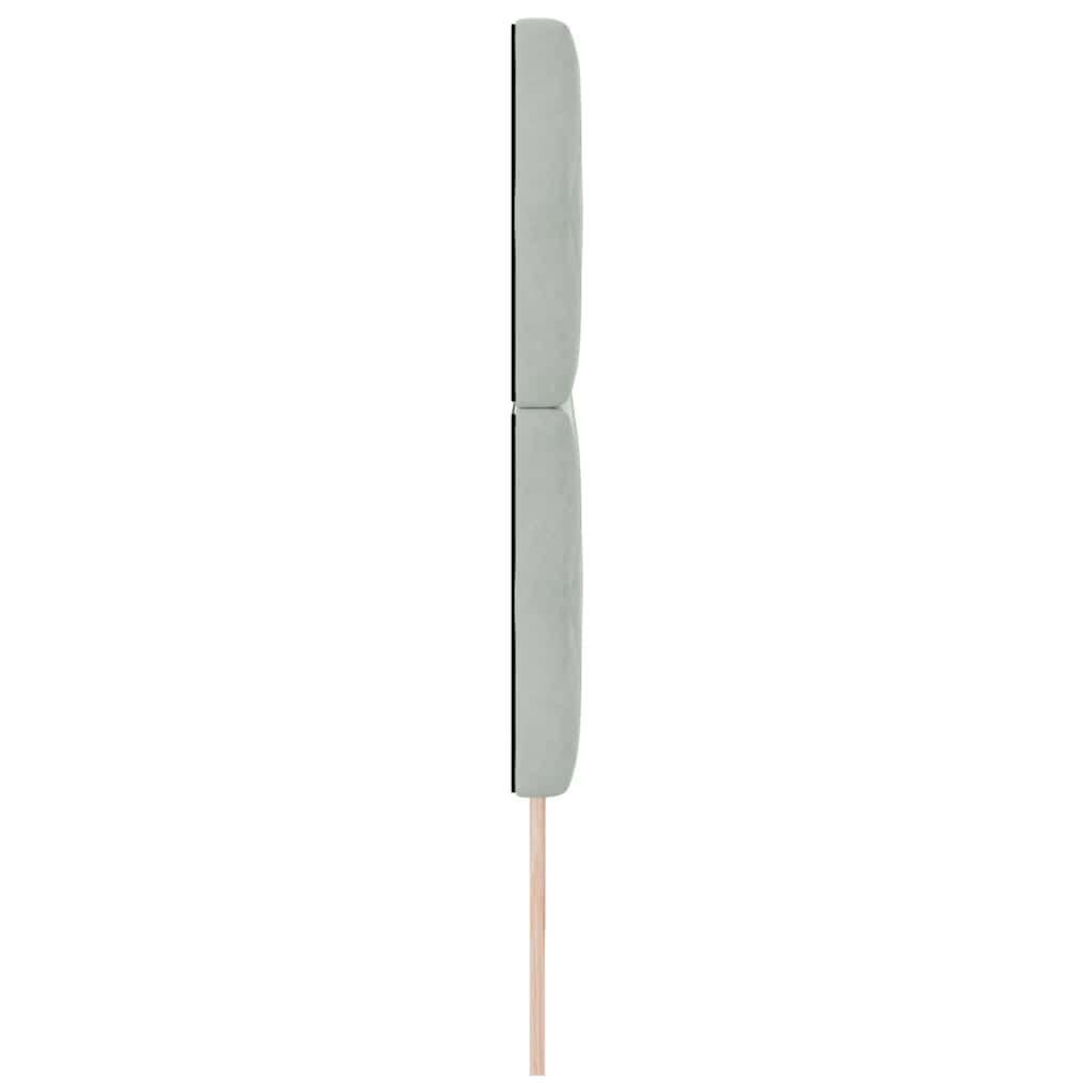 Testiera Grigio chiaro 200 cm Velluto