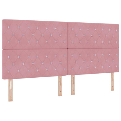 Testiera Rosa 200 cm Velluto