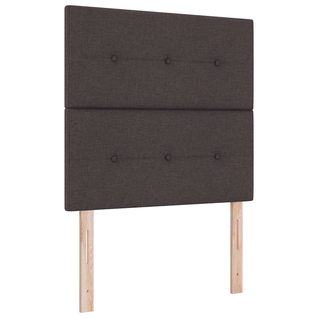 Testiera regolabile in altezza Marrone Scuro 80 cm Tessuto