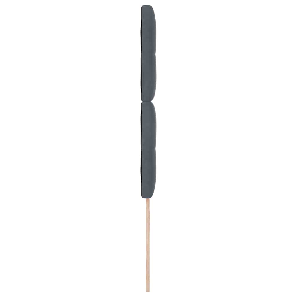 Testiera Grigio scuro 80 cm Velluto