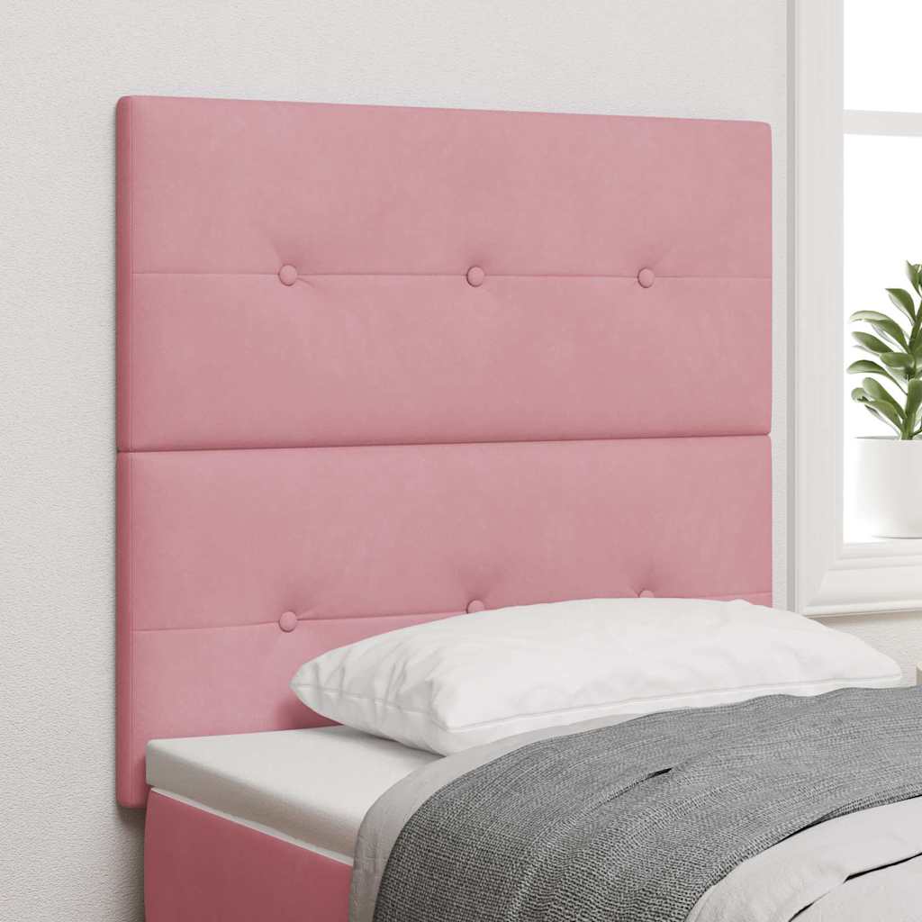 Testiera Rosa 80 cm Velluto