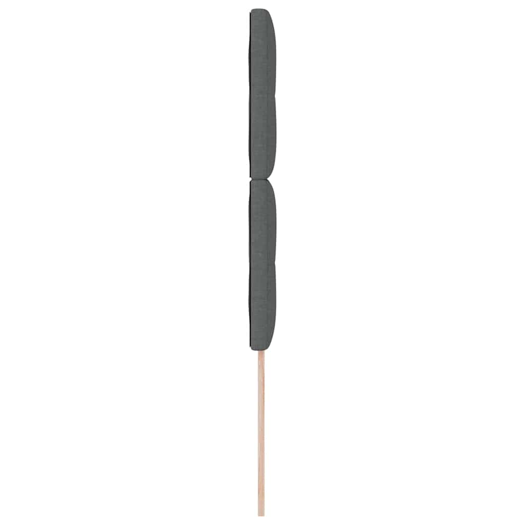 Testiera regolabile in altezza Grigio scuro 90 cm Tessuto